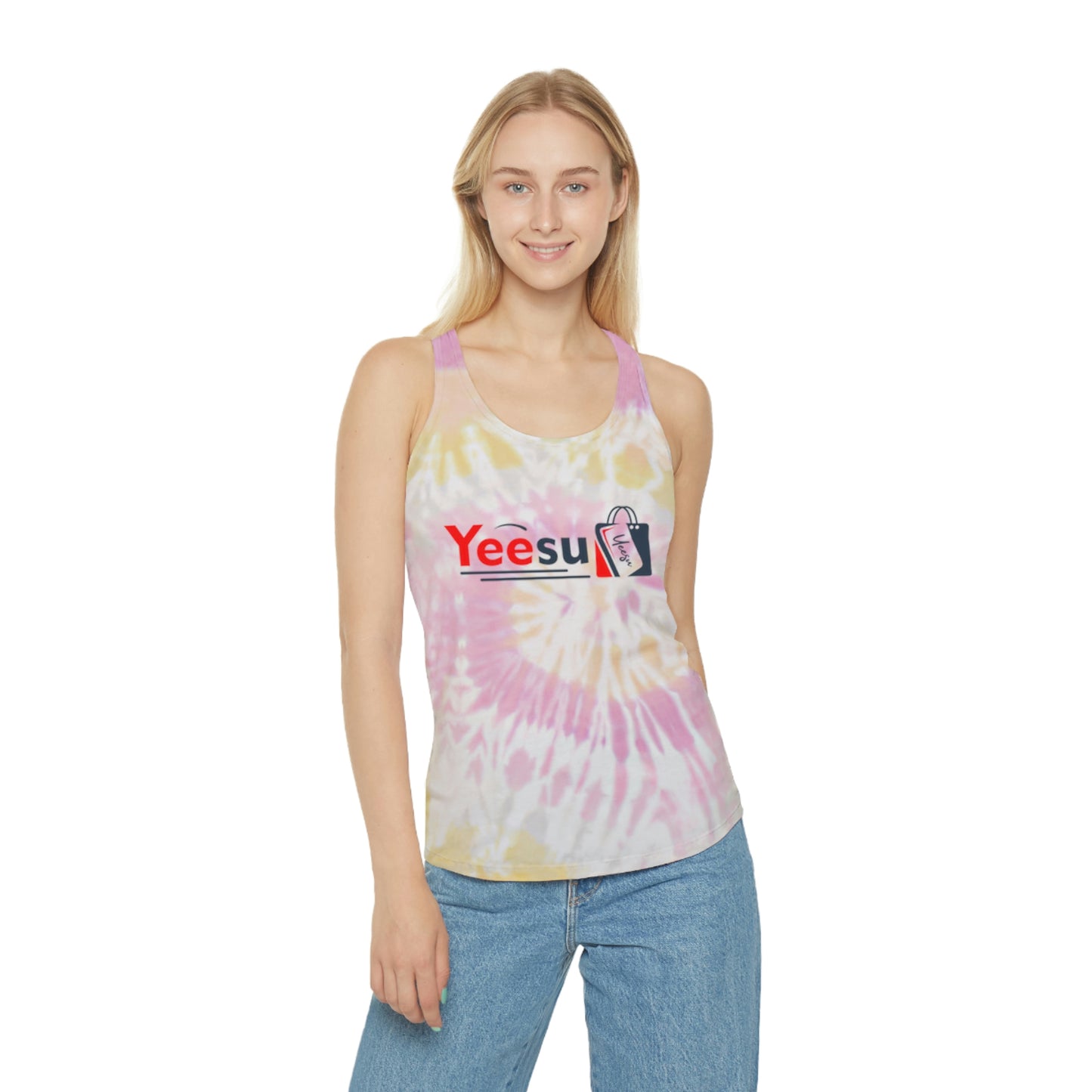 Yeesu Tie Dye Racerback Tank Top