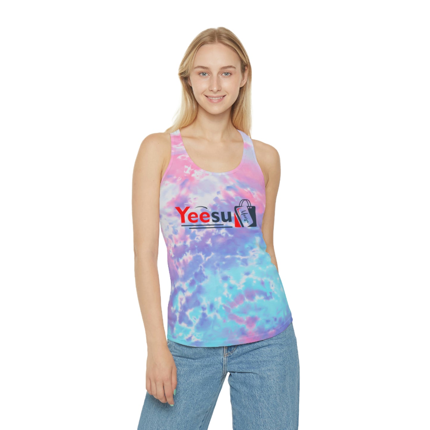 Yeesu Tie Dye Racerback Tank Top